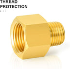 GASHER 10PCS Brass Reducer Pipe Fitting, Reducer Adapter Kit, 1/4 x 1/8, 3/8 x 1/8, 3/8 x 1/4, 1/2 x 1/4, 1/2 x 3/8
