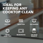 Weiman Glass Cooktop and Microwave Wipes - 2 Pack - Cleaner for Daily Use Professional Home Kitchen Cooktop Cleaner and Polish Use on Induction Ceramic Gas Portable Electric - 60 Wipes Total