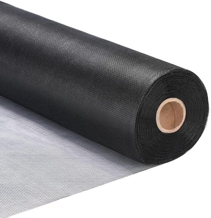 Fiberglass Window Screen Roll 72” x 100’ Easy to Use Black Replacement Window Screens for House Windows or Door