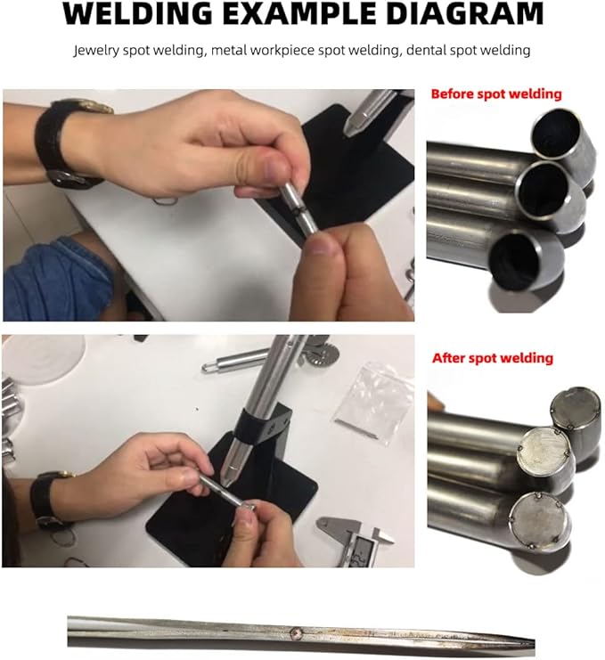 Jewelry Automatic Spot Welding Machine 110V 60HZ Pulse Argon arc Welding Machine Jewelry Welding Machine, Used for DIY Jewelry Repair Tools to Repair Gold and Hardware Workpiece Welding.