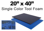 5S Lean Tool Box Foam Organizers 1/2 INCH Thick (1 Piece) (20"x40", Black)