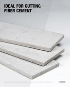 CRALY 12 Inch 8 Teeth Hardie Fiber Cement Circular Saw Blade, 1 Inch Arbor, Polycrystalline Diamond Tipped (PCD), Thin Kerf, Black Ice Coating, for Laminate Flooring(C1208FC)