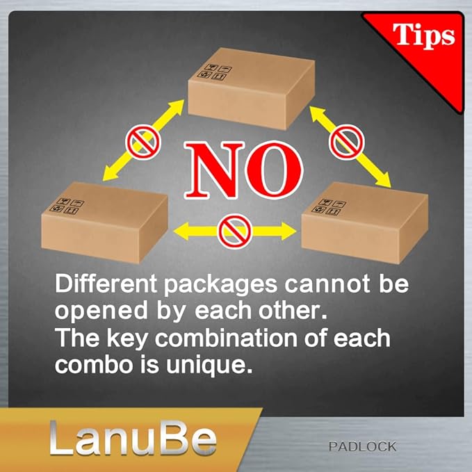 LanuBe Laminated Padlock 1-9/16inch (40mm) Long Shackle 60 Pack Keyed Alike, Blue Plastic Hoop, Bulk Locks for Warehouse, School