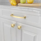 Asidrama 10 Pack 5 Inch(128mm) Brushed Gold Kitchen Cabinet Handles, Cabinet Pulls Kitchen Cabinet Hardware for Cupboard Drawer Pulls