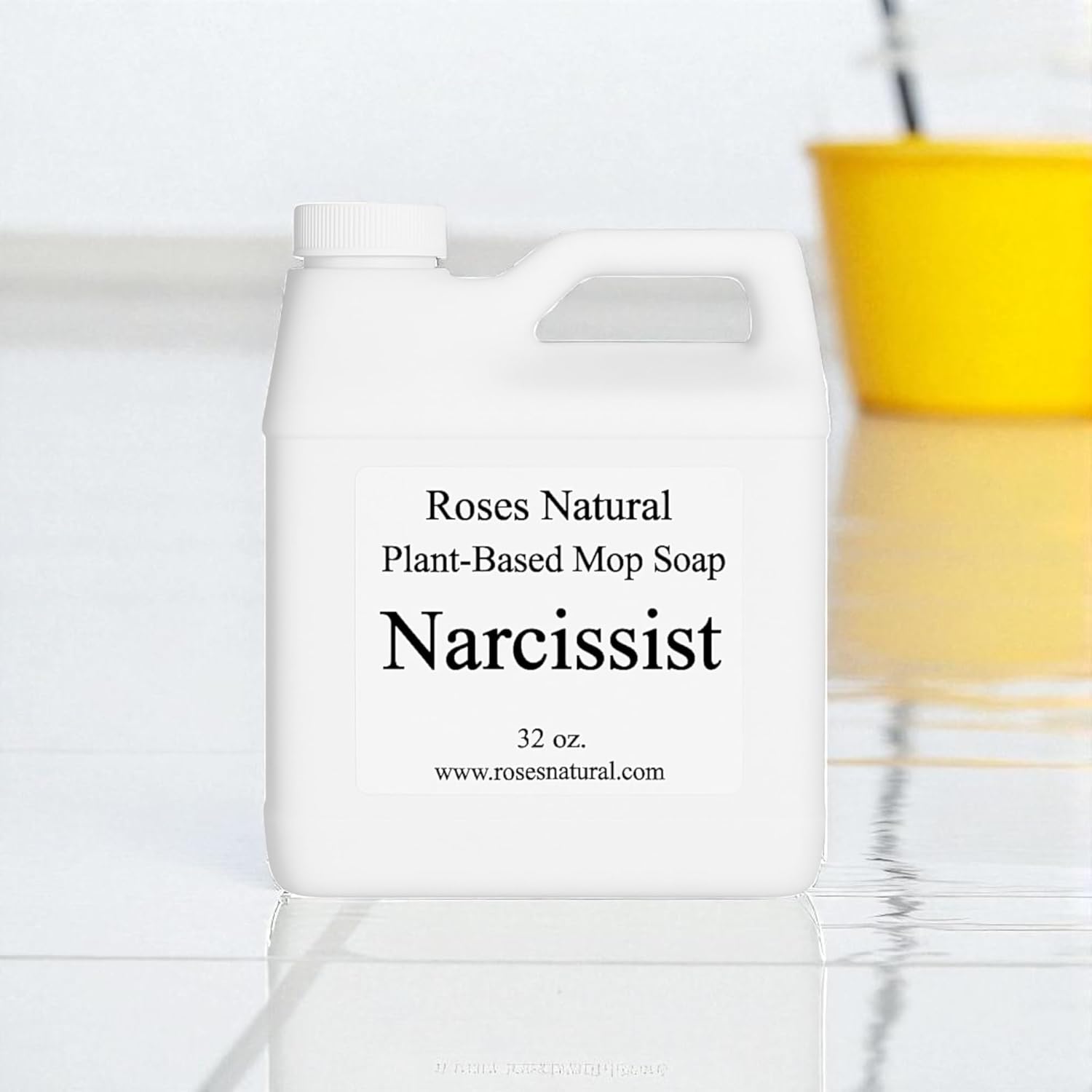 Plant-Based Floor Cleaner Mop Soap – 32 oz | Streak-Free, Highly Scented, Concentrated Mop Solution for Tile, Vinyl, Hardwood & Sealed Floors | Non-Toxic, Eco-Friendly (Narcissist)