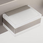 SOLFART LED Modern Bathroom Vanity Lights Over Mirror Fixture Brushed Nickel Vanity Light 6 Light LED Nickel Wall Light