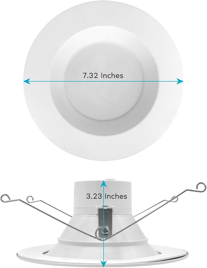 LUXRITE 5/6 Inch LED Recessed Retrofit Downlight, 14W=90W, CCT Color Selectable 2700K | 3000K | 3500K | 4000K | 5000K, Dimmable Can Light, 1100 Lumens, Wet Rated, Energy Star (16 Pack)
