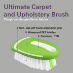 Carpet and Upholstery Cleaning Brush,Carpet Scrubber Stiff Bristle Detailing Scrub Brushes,Interior Leather Brush for Car and Home (Green)