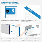 Simply 20x25x4 Air Filter, MERV 8, MPR 600, 1 Pack, Furnace Air Filter for HVAC (Actual Size:19.5"x24.5"x3.63") DUST, Pet, & Allergy Control