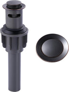 ALEASHA Bathroom Sink Drain with Overflow Vessel Sink Stopper,Pop Up Drain for Bathroom Sink Pop Up Drain Stopper for Hair Catcher,Oil Rubbed Bronze