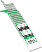 YESWELDER TIG Welding Tungsten Electrode Pure Tungsten 1/8" x 7" (Green, EWP) 10-pk