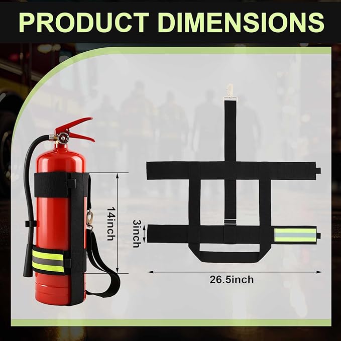 2 Pcs Fire Extinguisher Strap Firefighter Tools Firefighting Equipment Accessories Gear for Firefighter