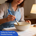 King Origin Small Paint Brush Set, 50 Pcs, 1/2 Inch (13 mm) Mini Paint Brushes for Detailed Painting, Touch-Ups, Crafts, Furniture, DIY Painting