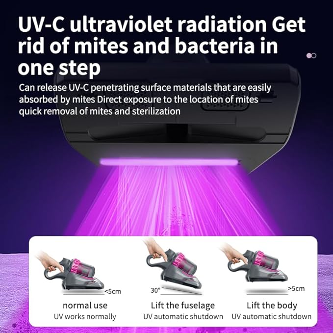 PATO Cordless Vacuum Cleaner,Stick Vac with LED Screen,4 in 1 Mattress Vacuum, 1500mah Battery, Strong Suction,Suitable for Bed, car, Sofa, Carpet, pet Hair，Hardwood Floor