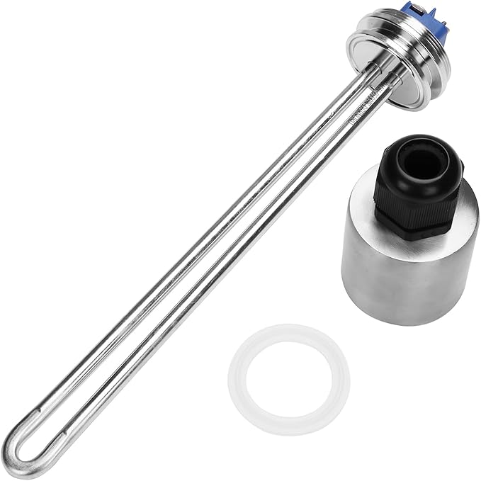 DERNORD 1.5 Inch (OD50.5mm) Tri-clamp Heating Element 240V 2500W Electric Water Heater High Watt Density