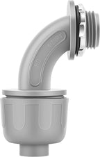 30 PCS 1/2" Liquid Tight Connector NPT Non-Metallic for PVC Electrical Flexible Conduit Angle Fittings - Sturdy, Quick Installation, UL Listed for Home Outdoor Tubes Tools