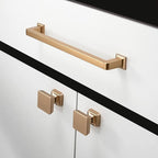 COTYKILEY 10 Pack 7 Inch(177mm) Champagne Copper Kitchen Cabinet Handles Brushed Brass Cabinet Pulls Cabinet Door Handles Gold Kitchen Cabinet Hardware Cupboard Drawer Pulls Dresser Handles