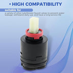 Mgoodoo 40PHF-2 Pressure Balance Cartridge, 40mm Shower Cartridge Replacement Fit for Tub/Shower Faucet Valve