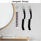 Crevice Cleaning Brush Hard Bristle Grout Brush Scrub Brush Toilet Brush Cleaning Tools Cleaning Supplies for Household Use Bathroom Kitchen 3 Pcs (Black&Pink)