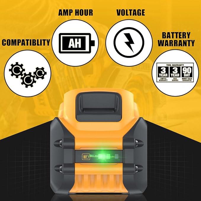 2Pack 9.0Ah Replacement for Dewalt 20V 60V Flexvolt Battery Lithium Compatible with Dewalt 20 60 Volt Max Battery DCB609 DCB606 DCB612 DCB200 DCB201 DCB203 DCB204 DCB206 DCB207 DCB209 Power Tools
