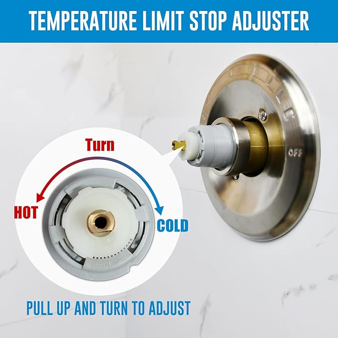 RP46074 Shower Cartridge, Compatible with Delta 13/14 Series Shower Faucet, Replacement Monitor MultiChoice Cartridge, Single Handle Universal Shower Cartridge Repair Assembly with RP22734 Bonnet Nut