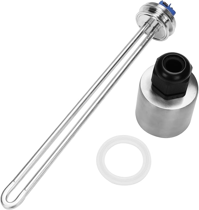 DERNORD 1.5 Inch (OD50.5mm) Tri-clamp Heating Element 240V 5500W Electric Water Heater High Watt Density