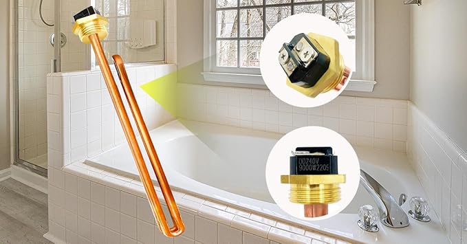 HE 90240 Heating Element, For Ecosmart ECO 18 24 27 36, Rheem, Eemax, Richmond Electric Tankless Water Heaters, Water Heater Element Heater Parts