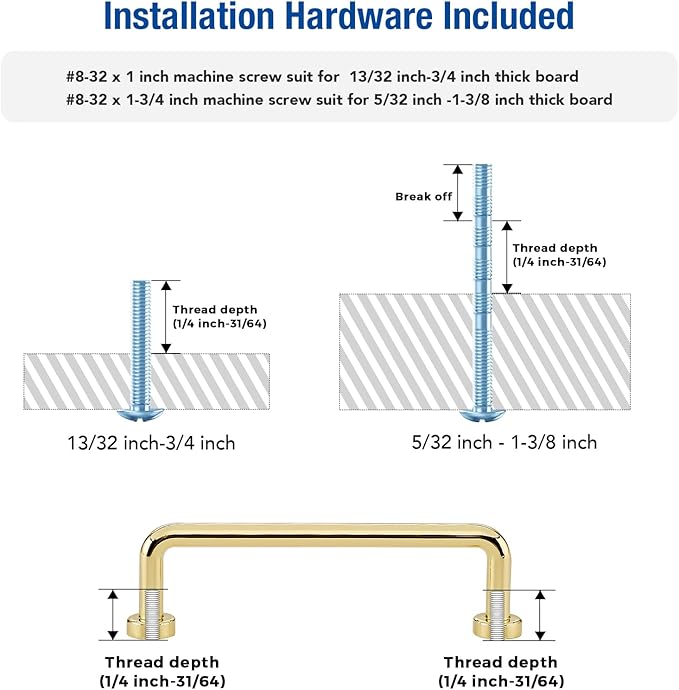 JOY DECOR Cabinet Pulls – 3-3/4 Inch Hole Center, Polished Brass, 10 Pack, Zinc Alloy Cabinet Handles for Drawers & Cupboard – Vintage Style Hardware for Kitchen, Bathroom, Dresser, Furniture Makeover