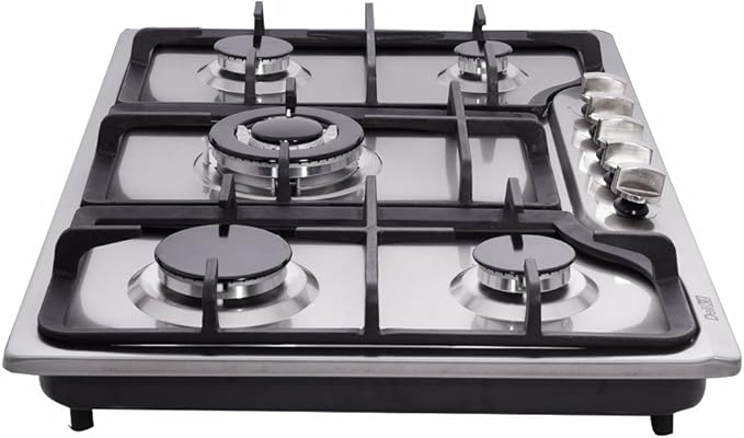 30 inch Gas Cooktops Dual Fuel Sealed 5 Burners Gas Cooktop Drop-In Stainless Steel Gas Hob Gas DK257-A01 Cooktop