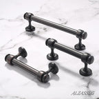 Alzassbg 15 Pack Oil Rubbed Bronze Cabinet Pulls, 3 Inch(76mm) Hole Centers Cabinet Handles Kitchen Hardware Straight Bar for Cabinets and Drawer AL3082ORB