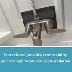 Faucet Bezel Stand Off Faucet Cover Replacement for RV caravans Shower，Black Faucet Cover mounting kit for RV Showers