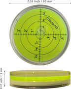 Magnetic Round Bubble Level Tool Bullseye Inclinometer Machinist Pocket Precision Spirit String Circular - Trailer Rv Leveling System Blocks Table Post Indicators Camper Leveler Magnet 2.4 Inch 60mm