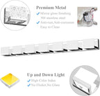 Tipace LED Modern Bathroom Vanity Light Fixtures, 7 Lights Chrome Vanity Lighting for Bathroom Wall Lights Up and Down LED Light Fixtures Over Mirror(White Light 6000K)