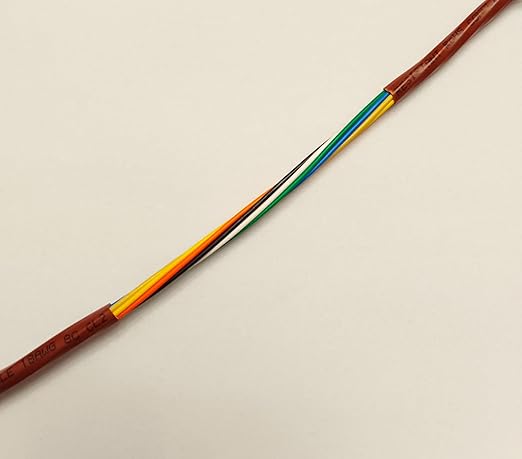 18/8 100ft Thermostat Wire, Solid Copper Wire, 18 Gauge 10 Conductors, ETL Listed CL2 Power Limited Circuit Cable for Indoor/Outdoor Low Voltage Applications Use,Brown
