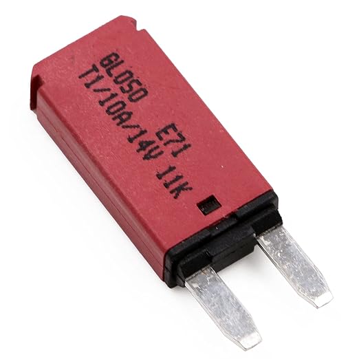 10A 12V Auto Reset Mini Fuse Circuit Breaker Low Profile ATM Car Blade Self Resetting Fuses Kit 10 Amp 12 Volt DC for Automotive Truck RV Boat and More, 3 Pack