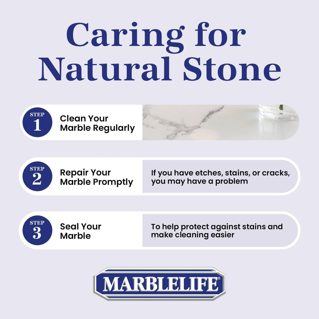 Marblelife InterCare Marble and Travertine Cleaner, Natural Stone & Terrazzo Liquid Cleaner, Shower & Tile Surface Care, Floor, Walls & Countertop Cleaner and Degreaser, Refill Gallon