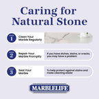 Marblelife InterCare Marble and Travertine Cleaner, Natural Stone & Terrazzo Liquid Cleaner, Shower & Tile Surface Care, Floor, Walls & Countertop Cleaner and Degreaser, Refill Gallon