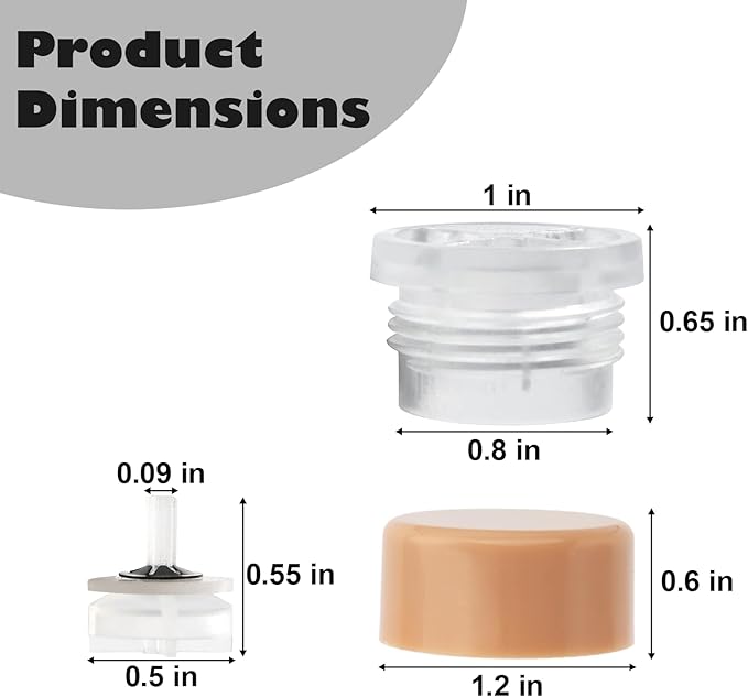 RK-17VB Vacuum Breaker Float Kit for woodford model 17 Wall Faucets repair kit, Anti-Siphon Wall Faucet Repair 4 Pack