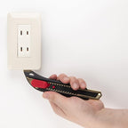 KAI 18mm Snap Blade Utility Knife (L-001), Multi-Purpose Retractable Black Carbon Steel Blade, Ultra Sharp, Professional Grade for Use with Wallpaper, Paper, Cardboard, Styrofoam, DIY - Made in JAPAN