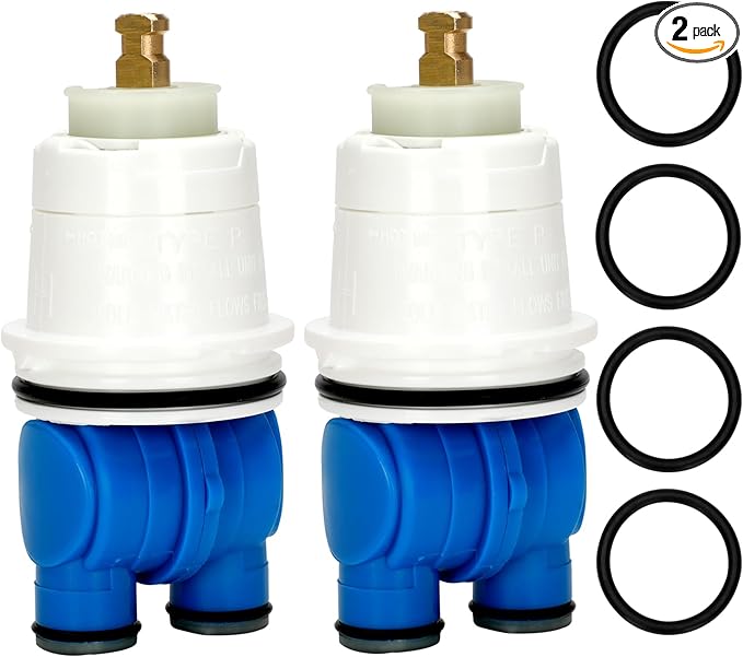 RP19804 Shower Cartridge Compatible with Delta Faucet 1300/1400 Series Tub and Shower Valves, RP19804 Cartridge Replacement Fits Select Monitor Valves 1993-2007 (2 PCS)