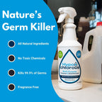 Hypochlorous Acid Spray For Home 32oz - Cleaner & Disinfectant – Safe for Kids & Pets – Multi-Purpose Hypochlorous Acid Cleaner – Eco-Friendly HOCl Spray