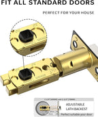 Asidrama 1 Pack Privacy Door Handles with Lock, Black Door Handles Interior for Bedroom or Bathroom, Heavy Duty Door Lever with Reversible Interior Door Handle for Left Right Sided Doors ADL0013