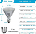 Vinaco PAR30 Flood Light 50W, 6 Pack High Brightness 650LM PAR30 Halogen Long Neck Dimmable,PAR30L Flood 50 Watt 3000K Warm White, Long Lasting PAR30 50W 120V Flood Long Neck with E26 Base