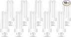 Circle (10 Pack) PLT-26W 827, 4 Pin GX24q-3, 26 Watt Triple Tube, Compact Fluorescent Light Bulb…