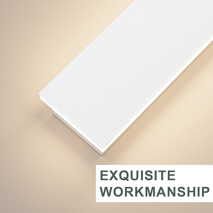 Aipsun Porch Wall Lights 59inch Long Strip Modern LED Outdoor Wall Light Fixture, 1 Pack White Wall Mount Lighting Sconce Exterior Lights Wall Sconce Long Linear Outside Lighting 3000K