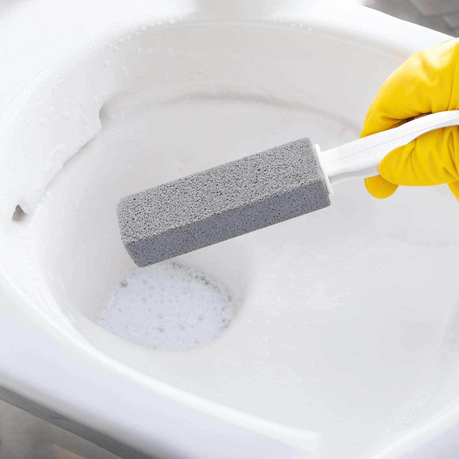 16 Pack Pumice Stone for Toilet Cleaner, Pumice Stone Bathroom Cleaning Supplies with Handle for Toilet, Bathroom, Cooktop, Grill, Kitchen Sink