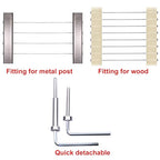 CKE 20 Pairs Invisible Cable Railing Kit, T316 Stainless Steel 1/8" Invisible Receiver and Swage Stud End for 2"x2", 4"x4" Wood/Metal Post, Invisible Deck Stair Cable Railing Hardware Tensioner CR31