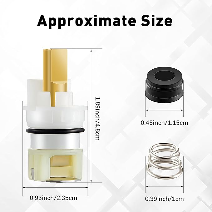 Honoson 4 Pack RP25513 Faucet Stem Replacement for Faucet Repair Kit with RP24096 Cartridge RP4993 Seat and Spring for Kitchen Home Cartridge Replacement