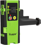 Huepar Laser Detector LR-6RG for Laser Level, Compatible with Huepar & Pro Laser Levels with Pulse Mode Only, Detect Green&Red Beams Laser Receiver, Up to 200Ft, Three-Side LED Display, Clamp Included