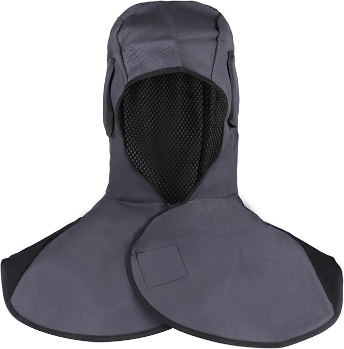 Welding Hood, Light Weight Heat & Abrasion Resistant Head Protector with Neck-Shoulder Drape, Essential Welding Helmet Cape for Men & Women